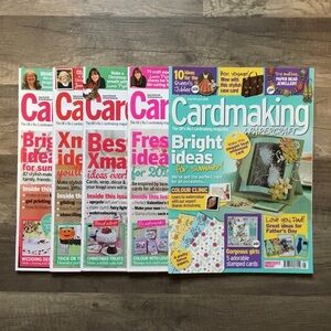 Lot of 5 Scrapbook Magazines Cardmaking.